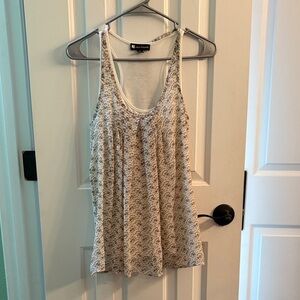 Valerie Bertinelli Cream Multicolor Tank Top